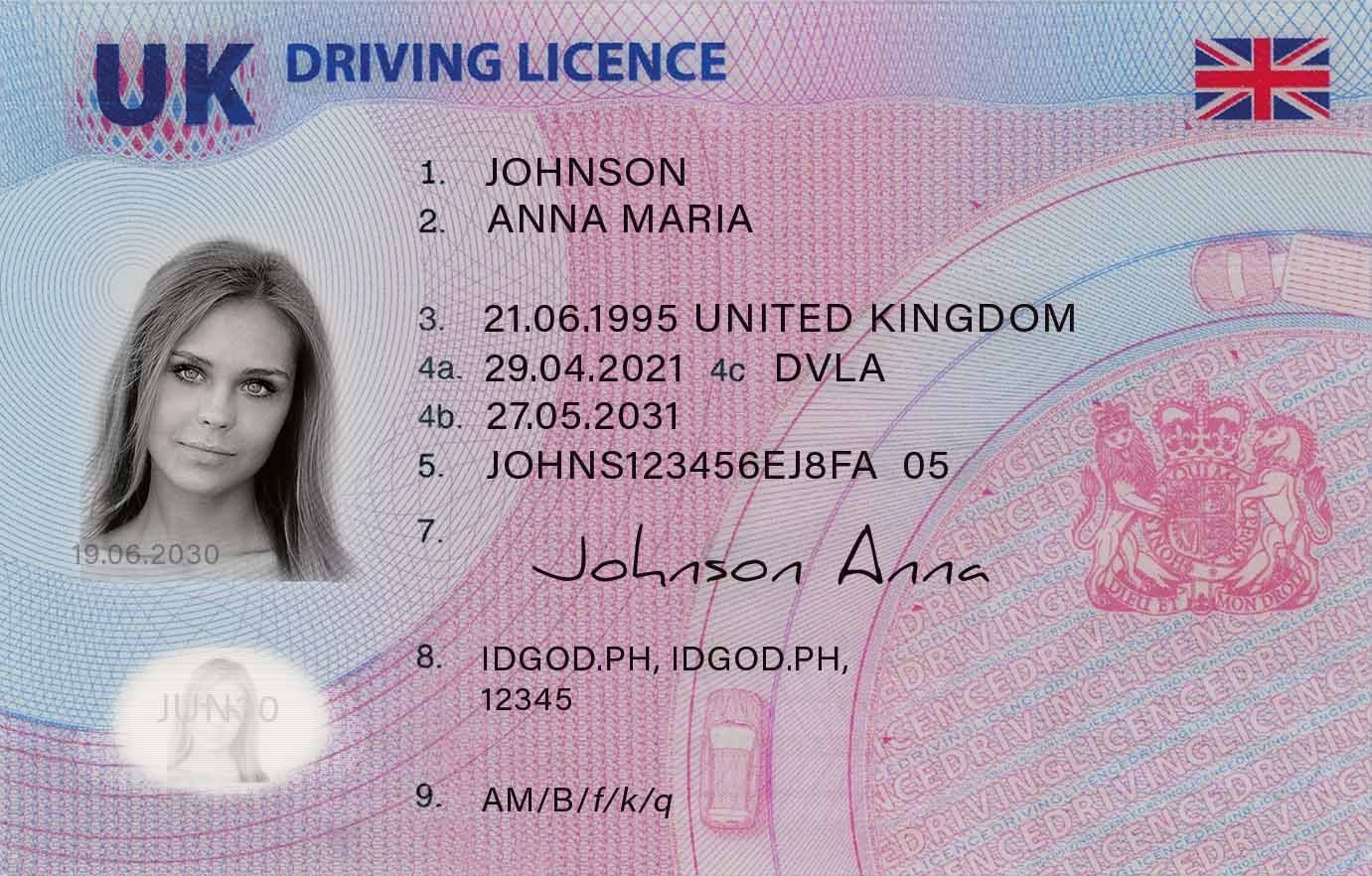 New UK Driving licence Card