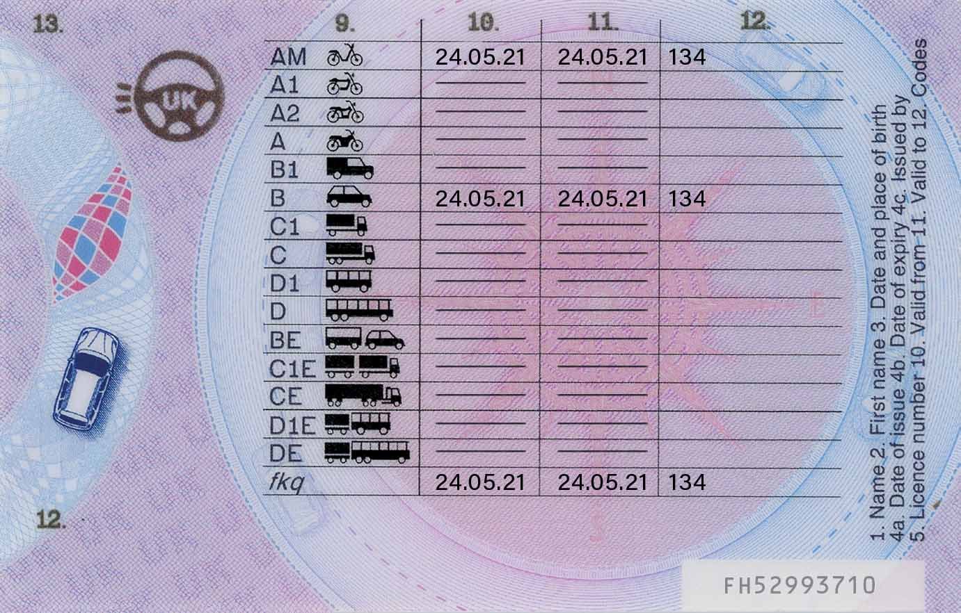 New UK Driving licence Card - Image 2