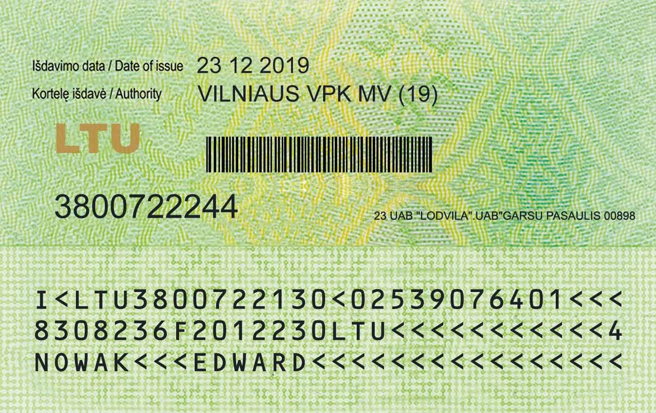 Lithuanian ID card - Image 2