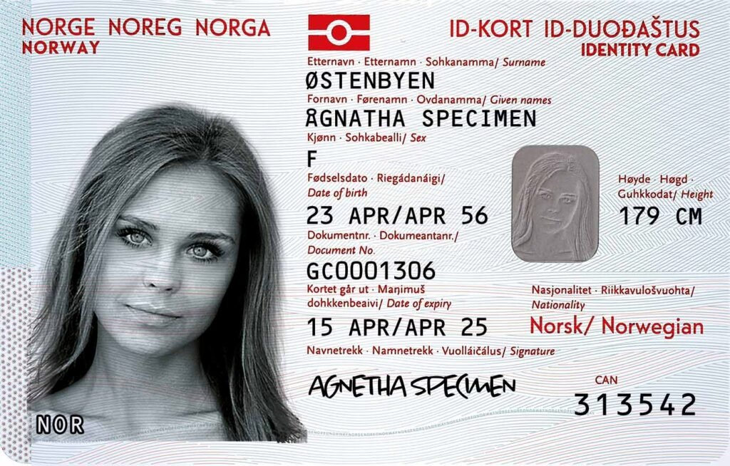 “NASJONALT IDENTITETSKORT” CARD