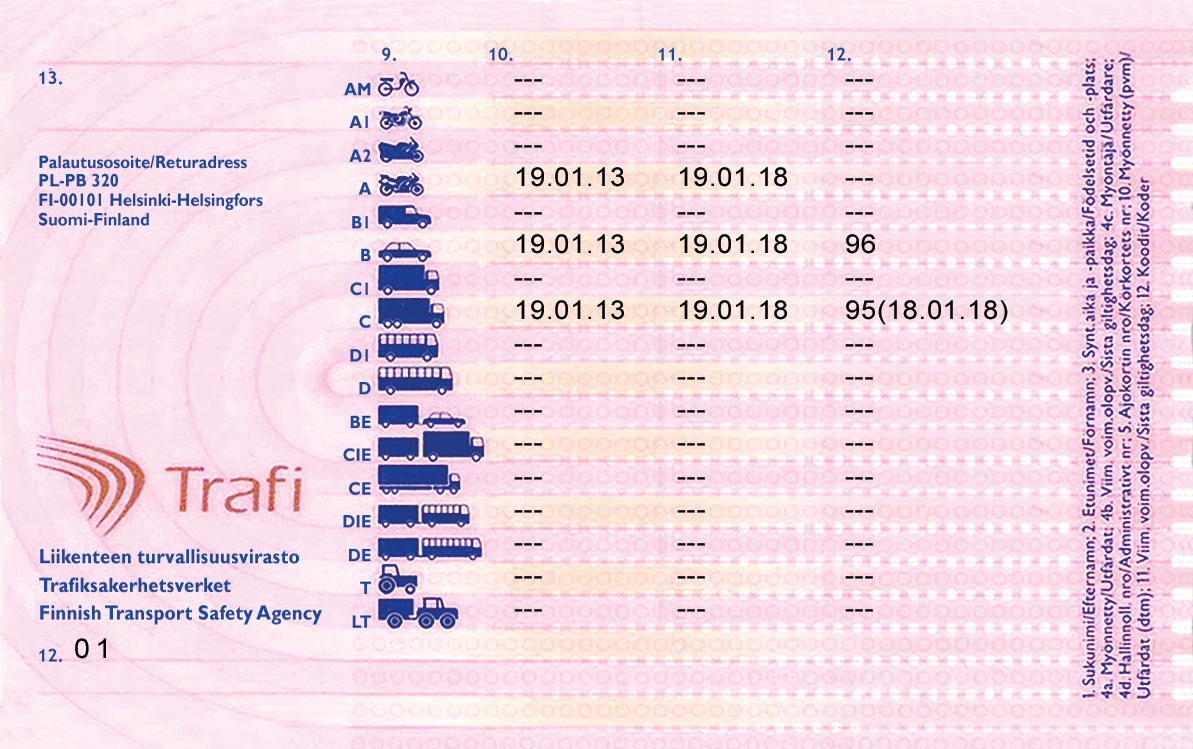 Finnish Driving Licence - Image 2