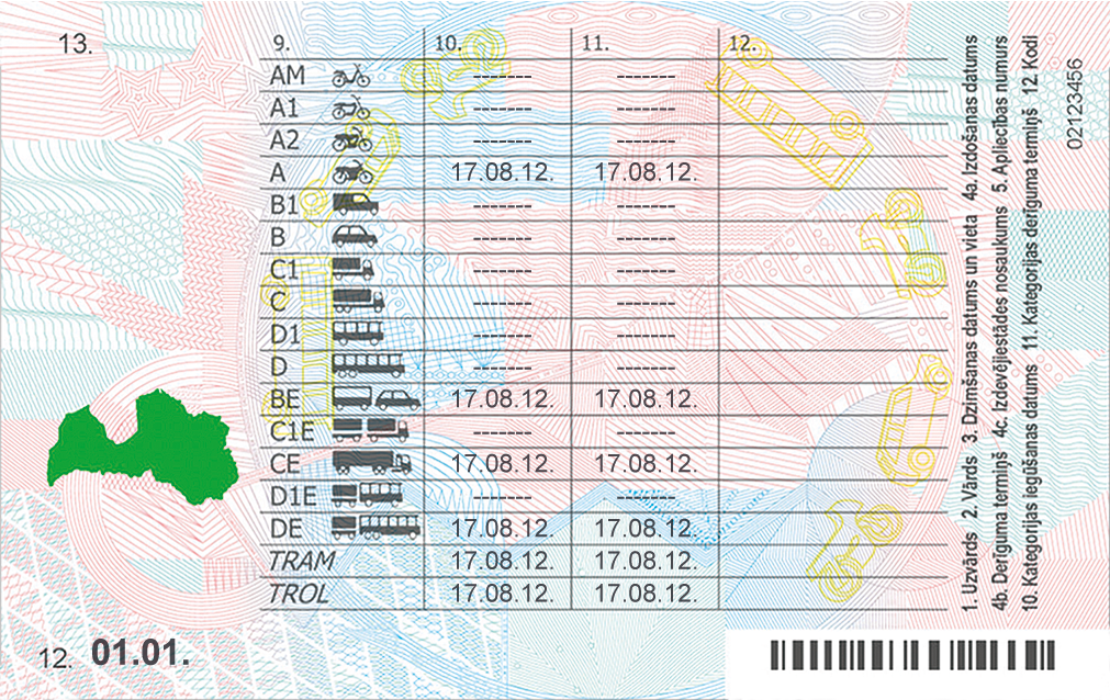 Latvian Driving Licence - Image 2