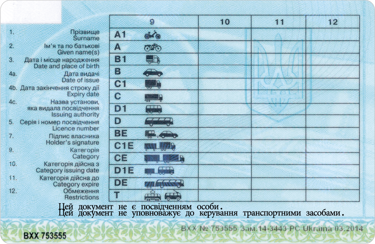 Ukrainian driving license - Image 2