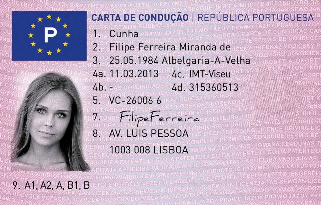 Portugese Driving License