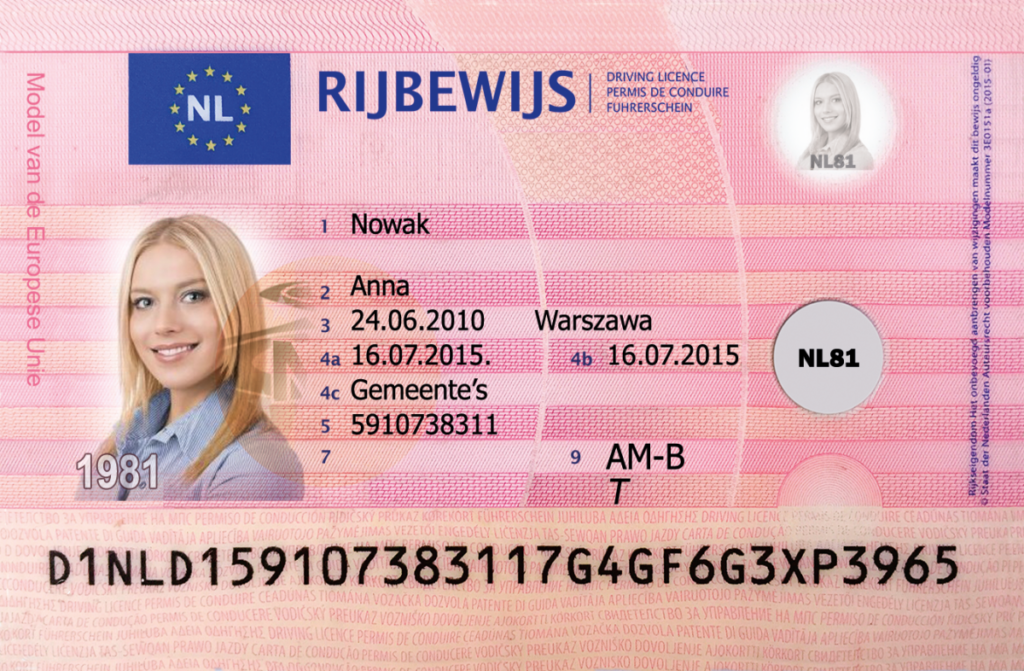 Dutch Driving Licence